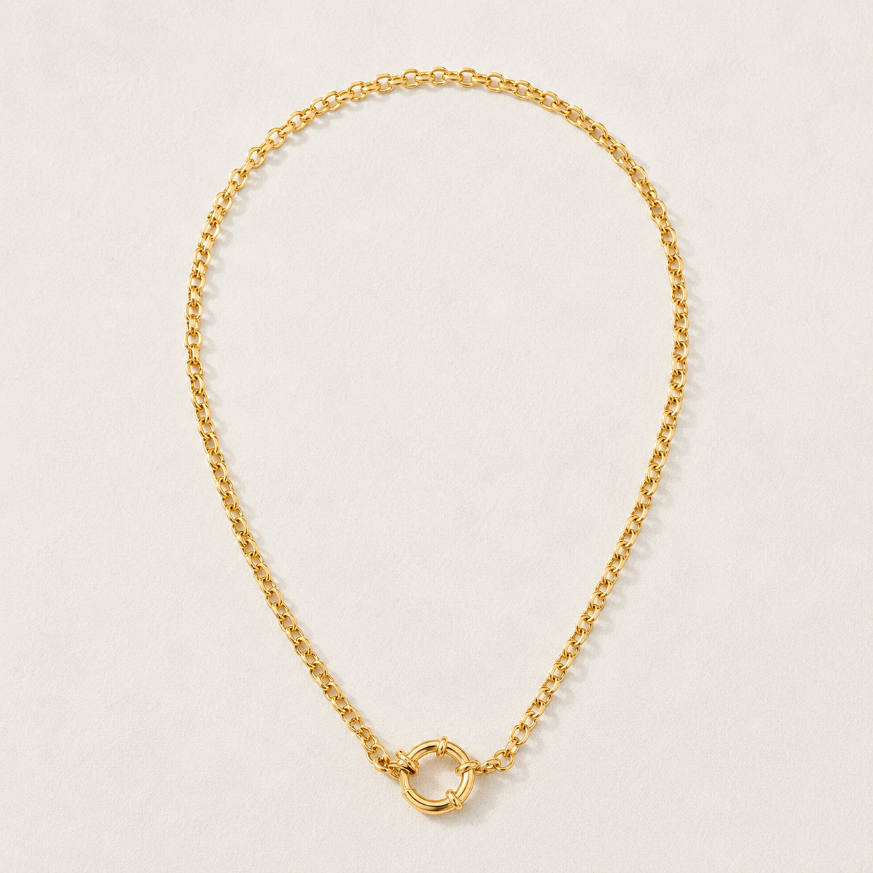 Minimalist Gold Link Necklace