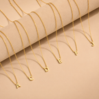 Personalized Gold Initial Necklace.