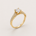 Classic Gold Cubic Zirconia Eternity Ring