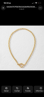Minimalistische Goldgliederkette