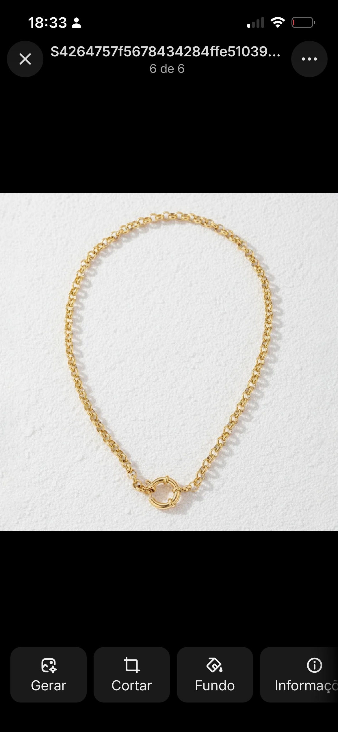 Minimalistische Goldgliederkette