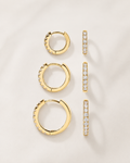 Lumière Pavé Gold Hoops