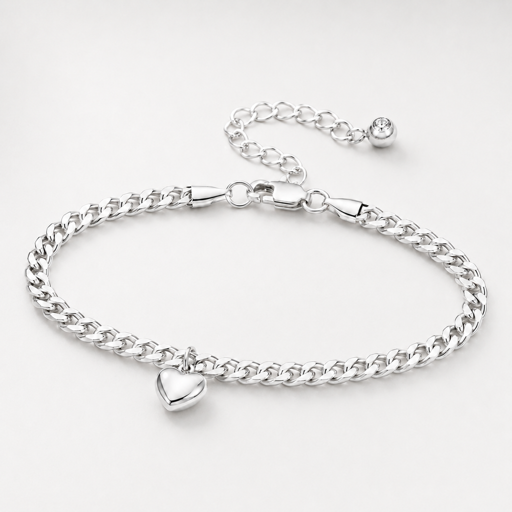 Cuban Heart Anklet