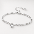 Cuban Heart Anklet