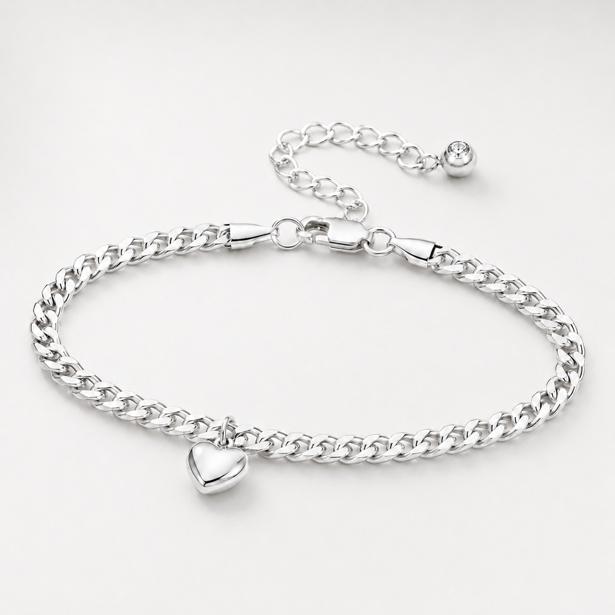 Cuban Heart Anklet