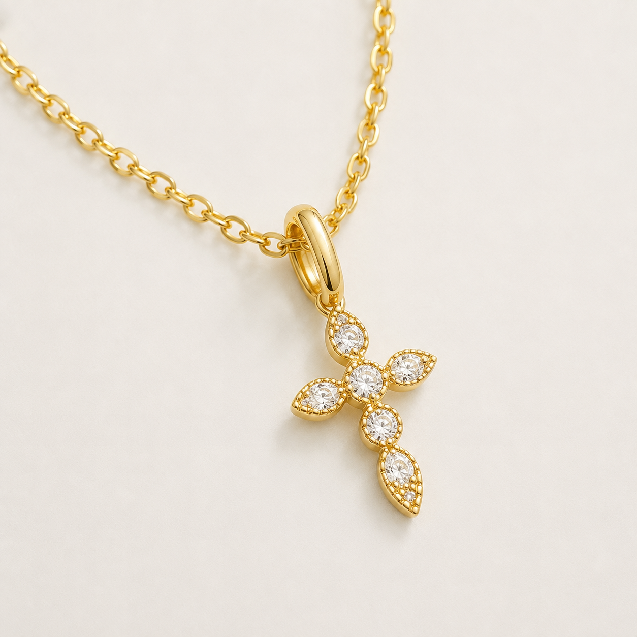 Aide 925 Sterling Silber Halsketten Anhänger für Damen Kristall Kreuz Schlüsselbeinkette Einfache Halskette Accessoires Geschenk