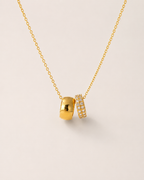 Pavé Duo Charm Necklace