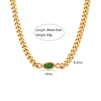Elegant Zircon Pendant Choker Necklace
