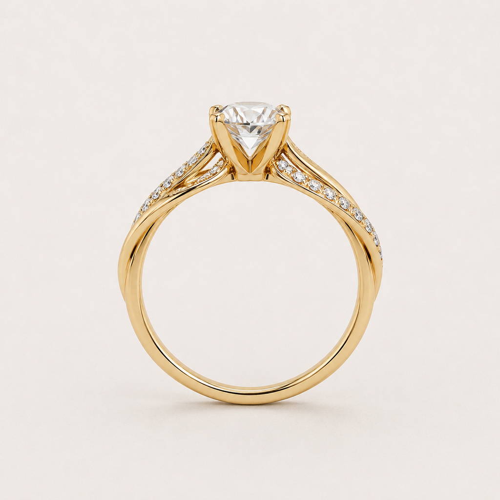 Classic Gold Cubic Zirconia Eternity Ring