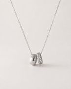 Pavé Duo Charm Necklace