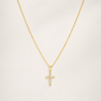 Celestial Cross Necklace in 925 Sterling Silver