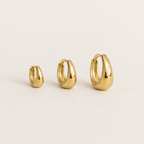 Sculpted Huggie Hoop Trio