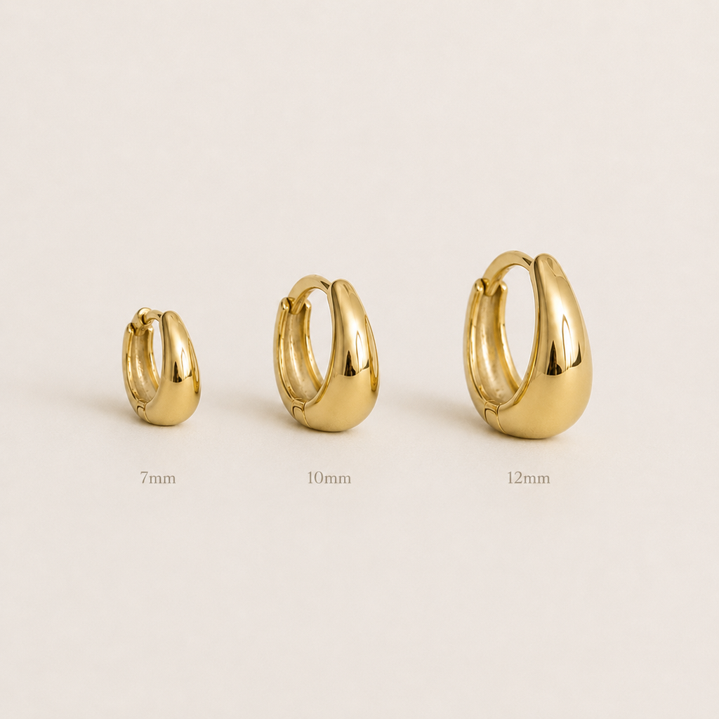 Sculpted Huggie Hoop Trio