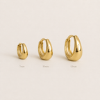 Sculpted Huggie Hoop Trio