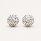 Lumière Pavé Ball Stud Earring