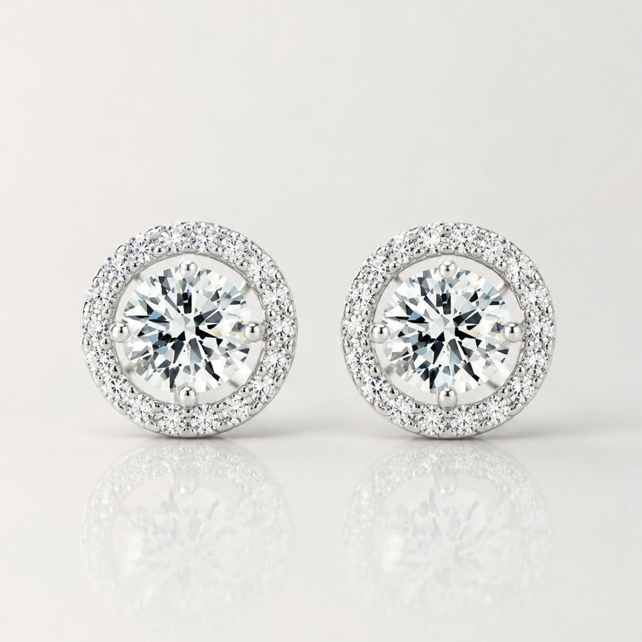 Gold Éclat Halo Earrings