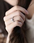Sterling Silver 925 Solitaire Ring with Brilliant Centre Stone
