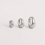 Sculpted Huggie Hoop Trio