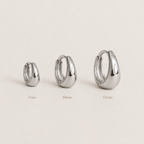Sculpted Huggie Hoop Trio