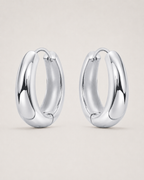 Small Chunky Gold Hoop Earrings