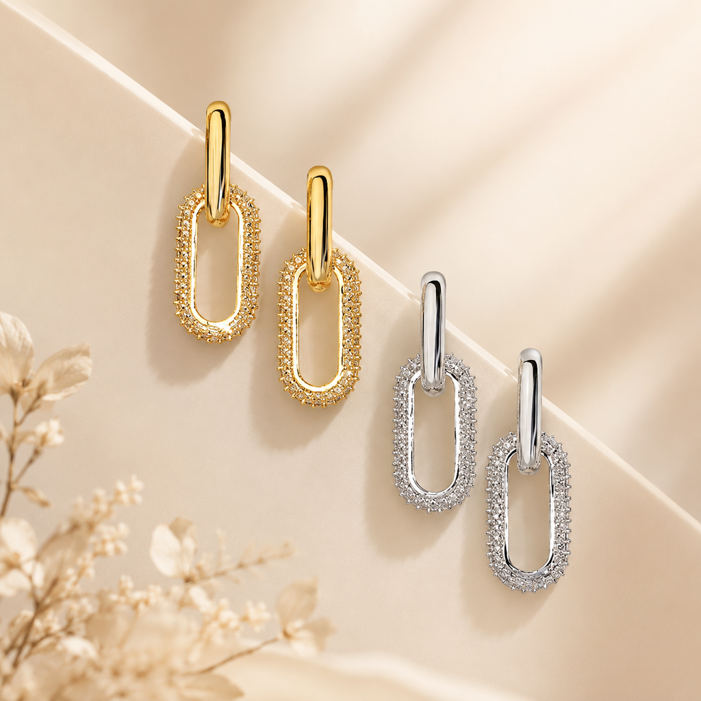Lumière Rose Stud Earrings