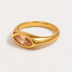 Colorful Zircon Eye Ring
