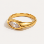 Colorful Zircon Eye Ring
