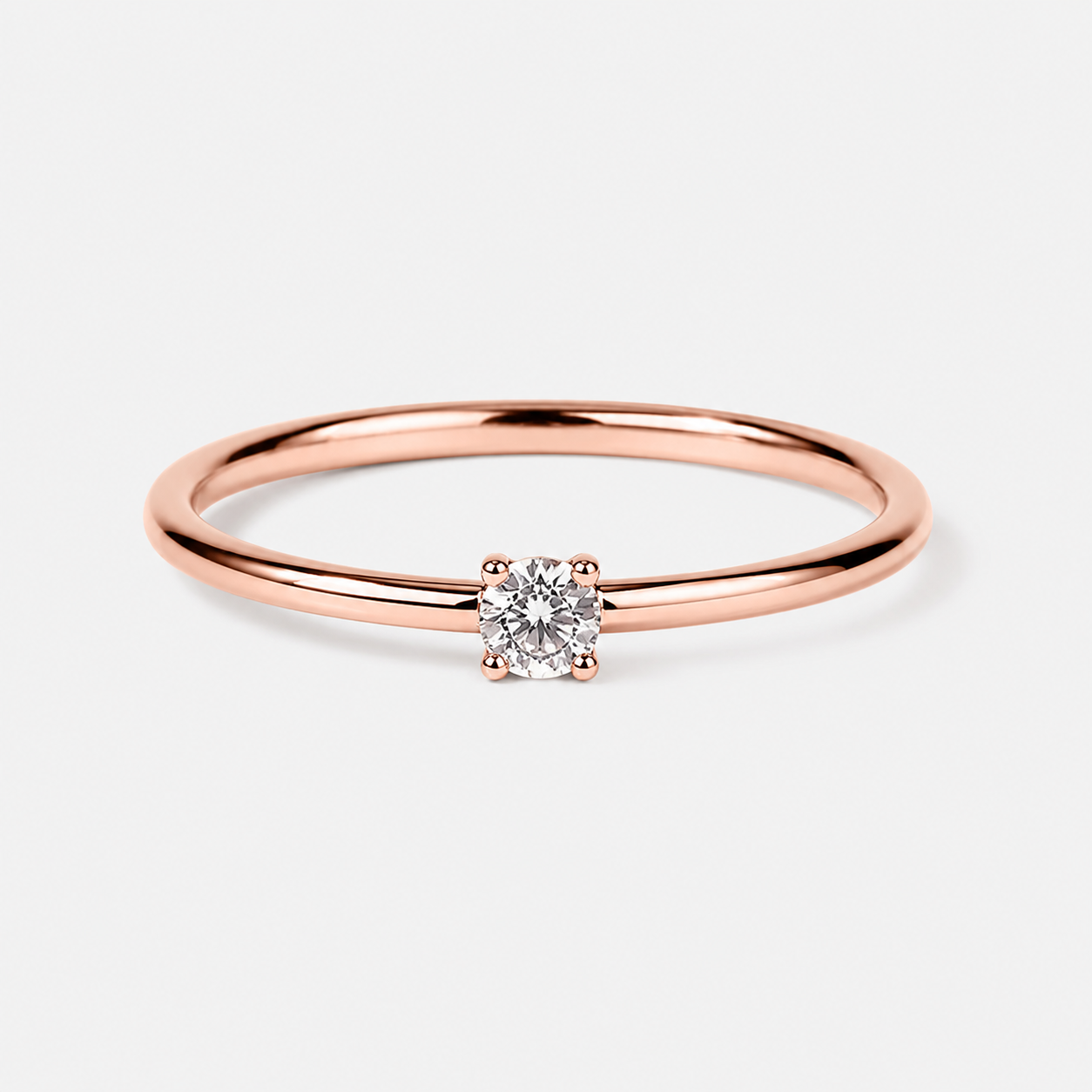 Classic Solitaire Cubic Zirconia Ring