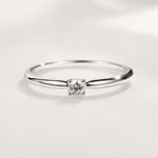 Classic Solitaire Cubic Zirconia Ring