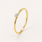 Classic Solitaire Cubic Zirconia Ring