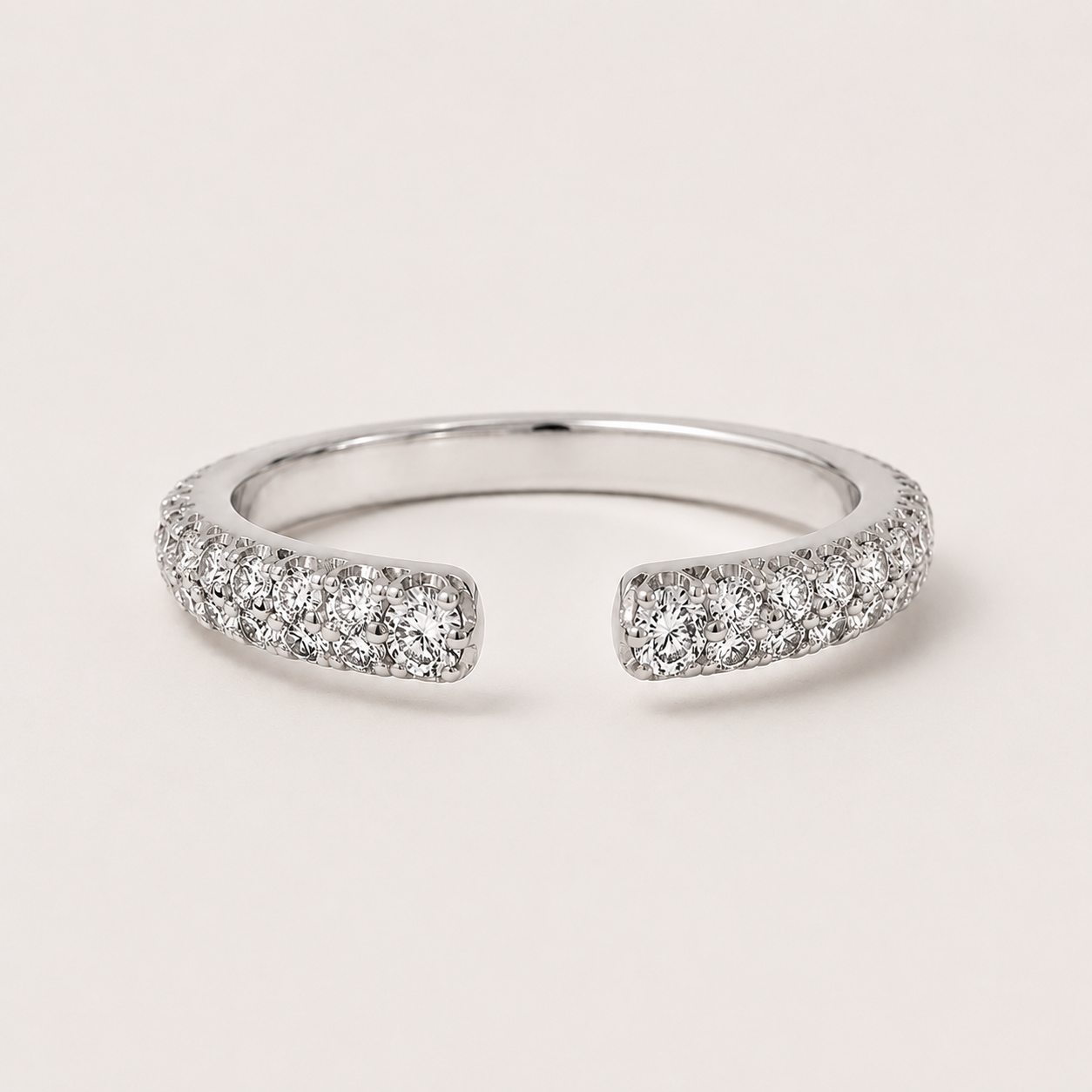 Radiant Square Ring Set