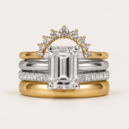 Radiant Square Ring Set