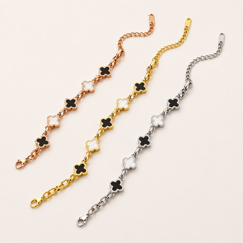 Klee-Armband aus Titanstahl