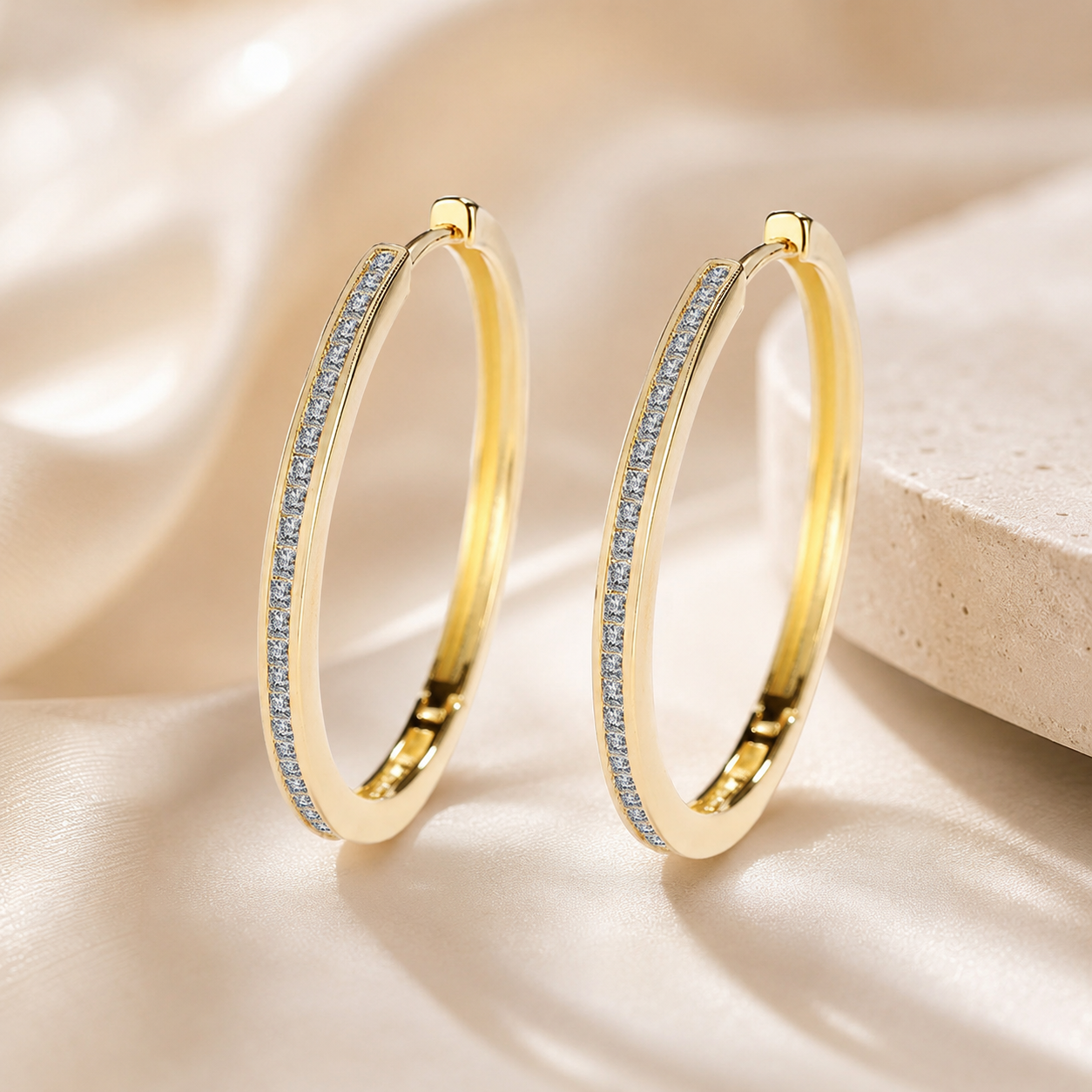 Éclat Princess Hoop Earrings