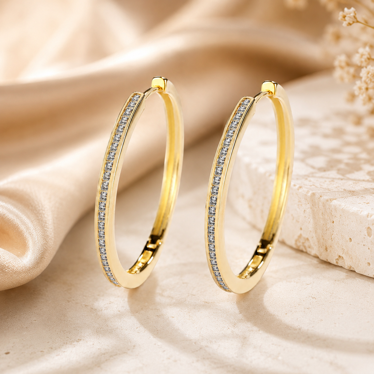 Éclat Princess Hoop Earrings