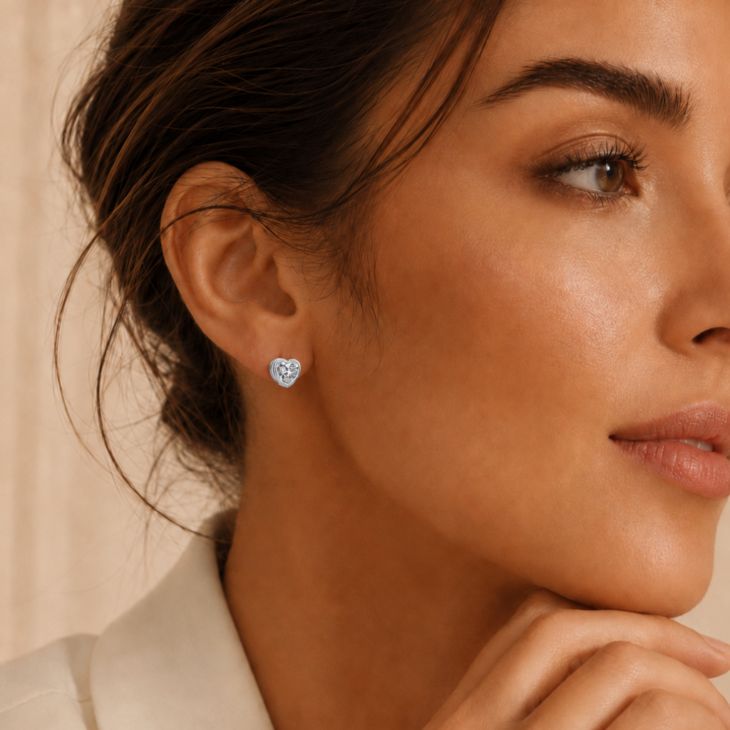 Cœur Lumière Hoop Earrings