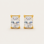 Clara Emerald-Cut Stud Earrings