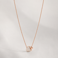 Halskette mit Pavé-Herz aus 925er Sterlingsilber