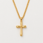 Elegant Zircon Cross Pendant Necklace