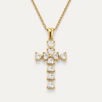 Elegant Zircon Cross Pendant Necklace