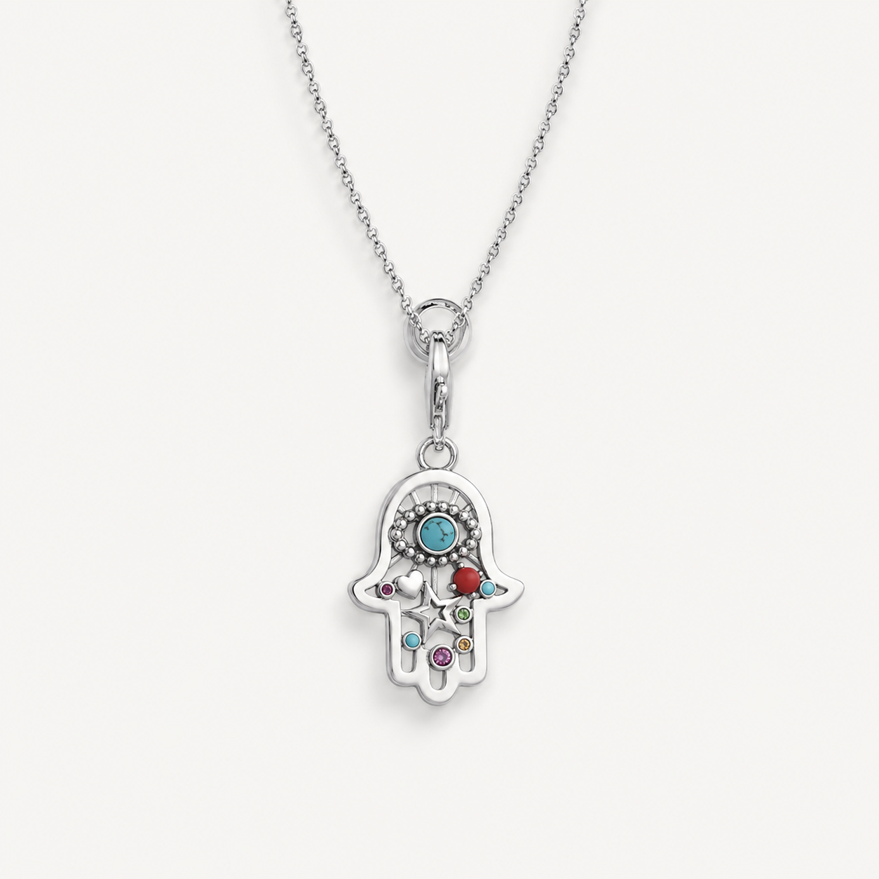 925er Silber Fatima Hand Kette