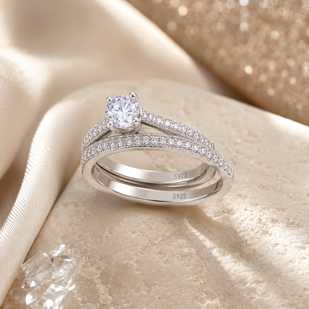 Tourmaline Halo Ring 925