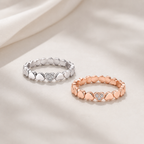 Sterling Silver 925 Heart Ring with Zirconia