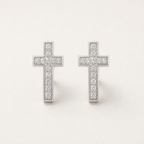 Éclat Cross Stud Earrings