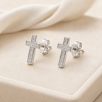 Éclat Cross Stud Earrings