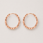 Éclat Rosé Hoop Earrings in 925 Sterling Silver