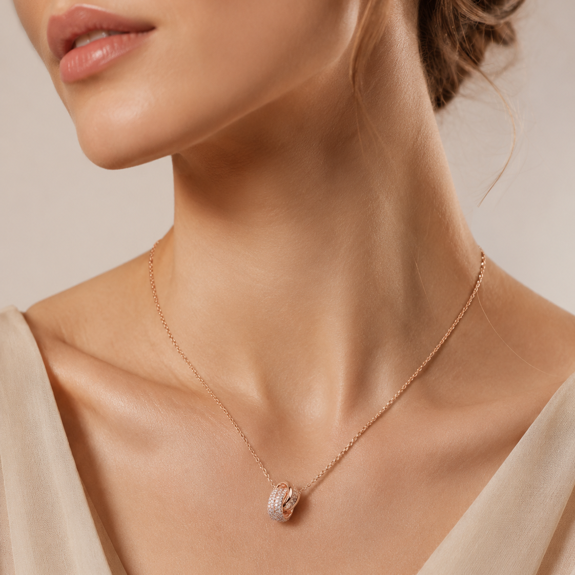 Fleur Crystal Zirconia Necklace