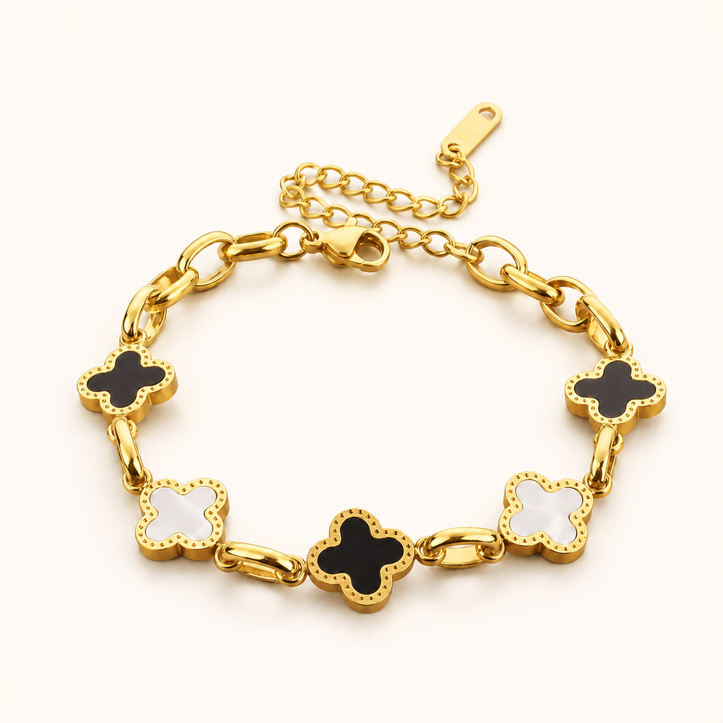 Clover Titanium Steel Bracelet