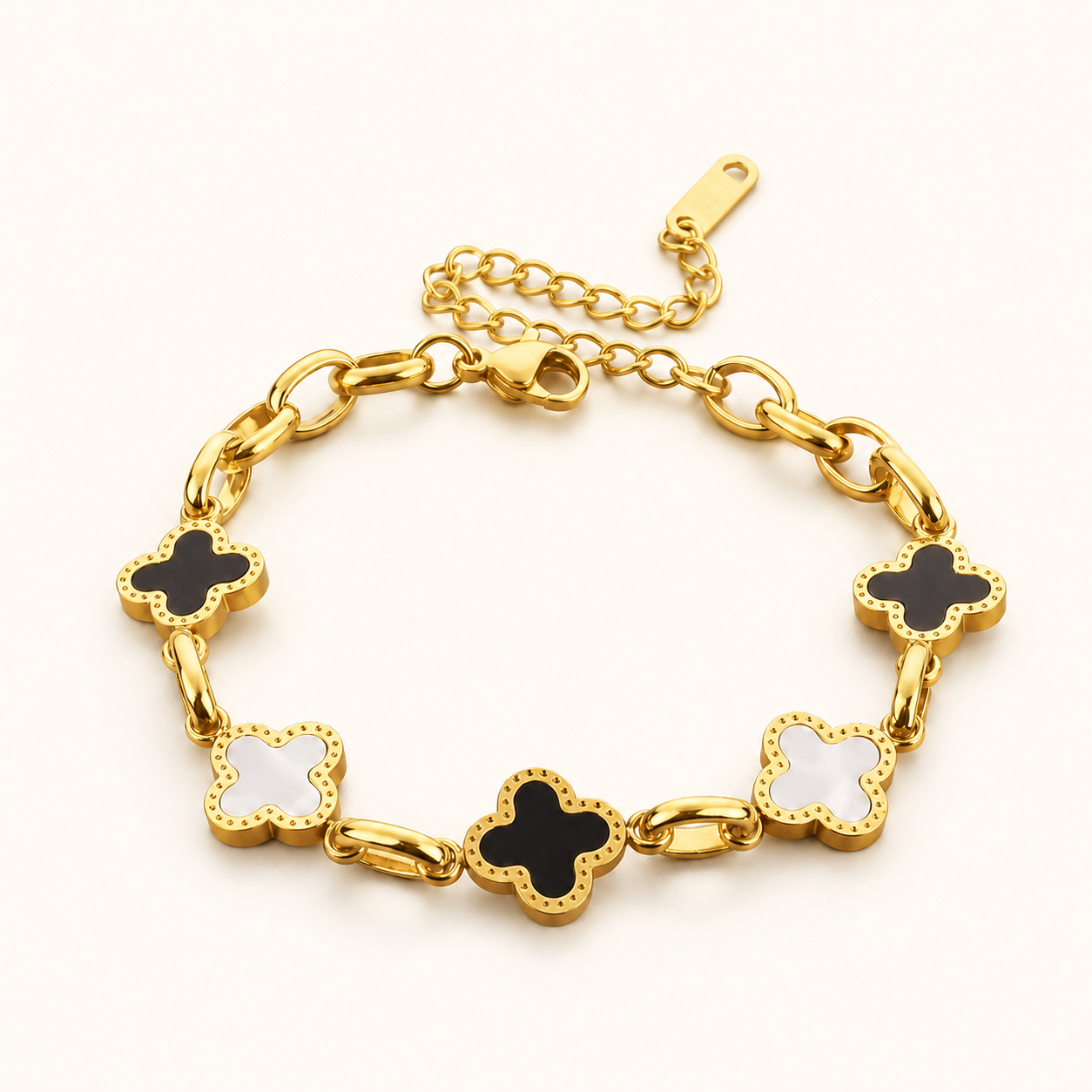 Clover Titanium Steel Bracelet