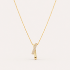 Gold Interlocking Geometric Necklace